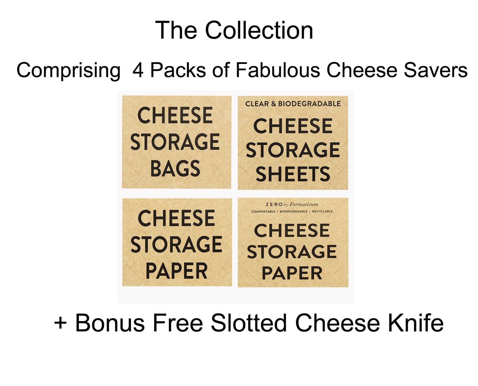 Storage Pack with Bonus Slotted Knife